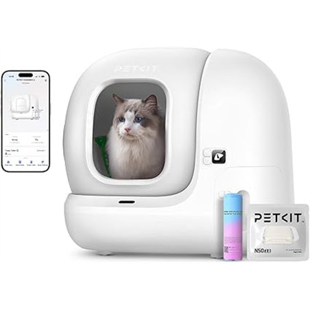 PETKIT Pura MAX 2 Arenero Gatos Autolimpiable, Inodoro para Gato, Arenero Autolimpiable para Gatos, Anti-Fugas, xSecure/Eliminar