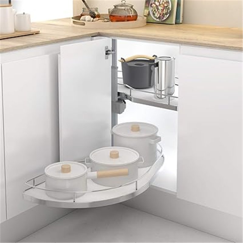 Bandejas extraíbles para rinconera de Cocina para Ancho de Puerta 400mm Izquierda
