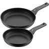 WMF PermaDur Excellent - Set de 2 sartenes 24 y 28cm, de aluminio fundido, con antiadherente para todo tipo de cocinas incluido 