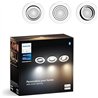 Philips Hue- Foco Empotrable LED Milliskin, Pack de 3, Color Blanco, Luz Blanca de Cálida a Fría, Compatible con Alexa y Google 
