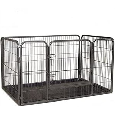Corral de Parto Resistente Estilo Perrito con Bandeja de Abdominales, Corral de Juego para Cachorros, Jaula para Cachorros, jaul