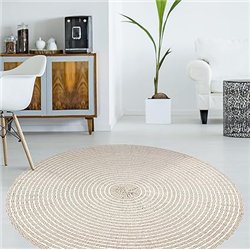 VINILIKO Design | Alfombra Vinílica Redonda Bangkok 1 [Diam] 150 cm - Antideslizante, Impermeable, Lavable - Varios Tamaños - Al