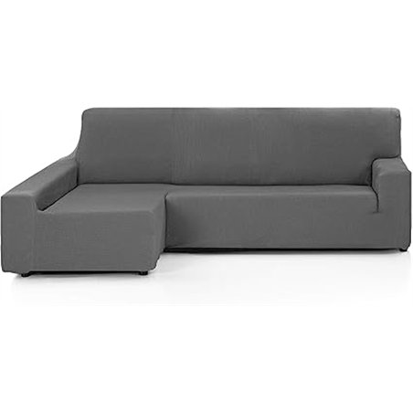 Martina Home Tunez Funda Chaise Longue Brazo Izquierdo Gris (Visto de Frente)