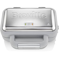 Breville Plancha para gofres DuraCeramic | Plancha para gofres antiadherente y fácil de limpiar con placas extraíbles Deep-Fill 