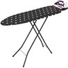 Jata HPLA8100 - Tabla de Planchar Plegable, Medida 110 x 32 cm, Funda 100% Algodón, Reposa Planchas, Fabricación europea, Negro 
