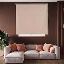 Blindecor Draco Estor enrollable opaco liso - Marrón claro, 160 x 175 cm (Ancho por Alto). Tamaño de la Tela 157 x 170 cm. Estor