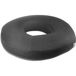 KMINA Cojín Antiescaras con Agujero, Cojin Coxis Ortopédico, Redondo, Viscoelastico, Postural para Silla Ruedas, Oficina - Fabri