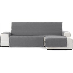 Eysa Funda chaisse Longue práctica Rabat Extra Color 06/Gris Oscuro, Derecha Vista Frontal, 290 CM.DERECHA