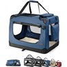 lionto Transportín para Perros Bolsa transportín para Perros Transportín Plegable Autobox Bolsa para Animales pequeños, (S) 50x3