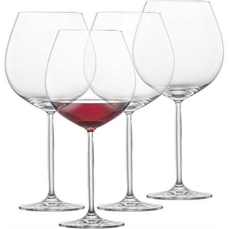 SCHOTT ZWIESEL Coupe de Bourgogne Muse (set de 4), copas de Borgoña para vino tinto, copas de cristal Tritan aptas para lavavaji