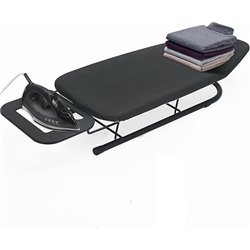 Rainberg Tabla de planchar de mesa, diseño plegable pequeño, patas plegables antideslizantes, funda 100% algodón con capa de esp