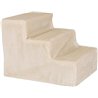 lionto Escalera para mascotas, Escalera para gatos, Escalera para perros, 46 x 36 x 34 cm, Beige
