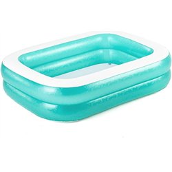 Bestway 54005 Piscina familiar inflable transparente, 200 x 146 x 48 cm, color verde