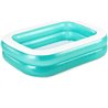 Bestway 54005 Piscina familiar inflable transparente, 200 x 146 x 48 cm, color verde