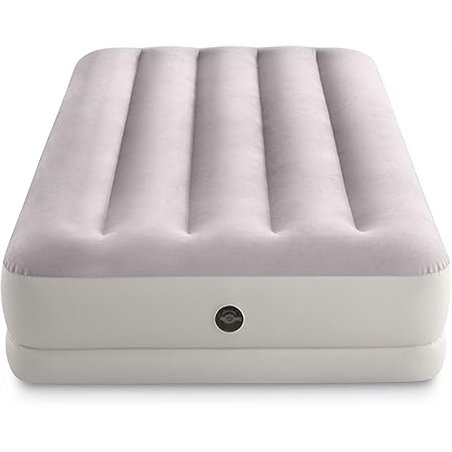 Intex Cama Inflable Doble Dura-Beam Prestige de Altura Media con USB 150, tamaño inflado: 99 cm x 1,91 m x 30 cm (64177)