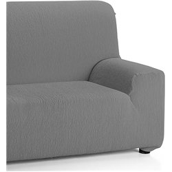 Martina home funda de sofá elástica modelo emilia - color gris - 3 plazas de 180 a 240 cm