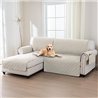 BellaHills Funda Sofa Chaise Long,Funda 2 Plazas,Fundas Sofa Chaise Longue Brazo Izquierdo,100% Funda Sofá Impermeable Forma de 