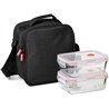 Tatay Bolsa Termica Porta Alimentos Impermeable - Urban Food Casual Glass 3,5L | 2 Tapers de Cristal 0,57L | Triple Capa Aislant