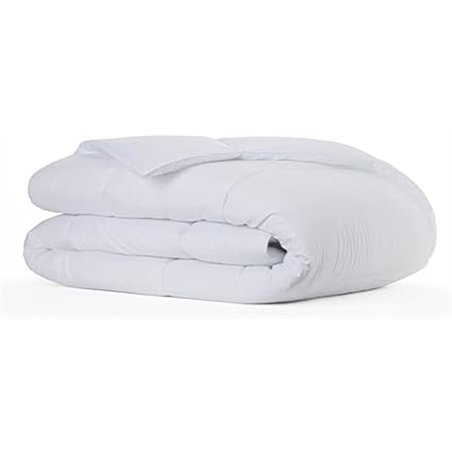 Todocama - Edredón, Relleno nórdico 3001 de Fibra antiácaros, otoño-Invierno, 300gr/m², Color Blanco (Todas Las Medidas Disponib