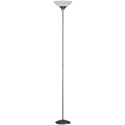 Reality Leuchten R4302-87 - Lámpara de pie de color titan con interruptor de pie incorporado, Necesaria 1 bombilla E27 de máximo