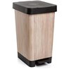 Tatay Cubo de Basura Cocina con Pedal Smart Deco 25L | Diseño Compacto y Funcional | Uso Interior y Exterior | Apto para Bolsas 