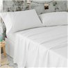 Burrito Blanco Sábanas de Hostelería | Juego de Sábanas 150x190/200 | Ropa de Cama Algodón/Poliéster | Fácil Planchado | Color B