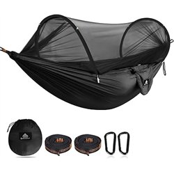 NATUREFUN Hamaca de Viaje Ultra-Ligera Hamaca para mosquiteros | Capacidad de Carga de 300 kg, Nylon de paracaídas Transpirable|