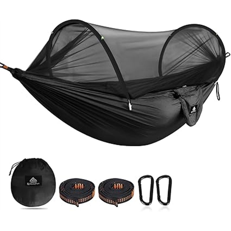 NATUREFUN Hamaca de Viaje Ultra-Ligera Hamaca para mosquiteros | Capacidad de Carga de 300 kg, Nylon de paracaídas Transpirable|