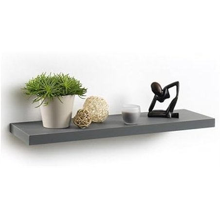 Módulo Inicio 6RAN792BC - Estante en MDF, 75 x 22.8 x 3.4 cm, Color, MDF, Gris/Antracita, 75 x 3,4 cm x P22,8