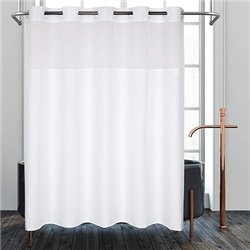 River Dream Cortina de Ducha o Forro de Grado hotelero, no Necesita Ganchos, Lavable a máquina (poliéster, 180 x 188 cm)