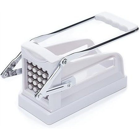 Kitchen Craft KCBB882 - Cortador de patatas fritas con hoja de acero inoxidable, Blanco