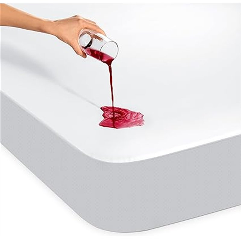 Dreamzie - Cubre Colchon 180x200 cm - Impermeable y Resistente - Protector Colchon 180x200 cm - Protección Óptima y Transpirable