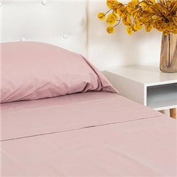 TRAMAS+ Sabanas 90x190 / 200cm 100% algodón Suave, Juego de sábanas 3 Piezas, Sabana Bajera Ajustable, Encimera, 1 Fundas de Alm