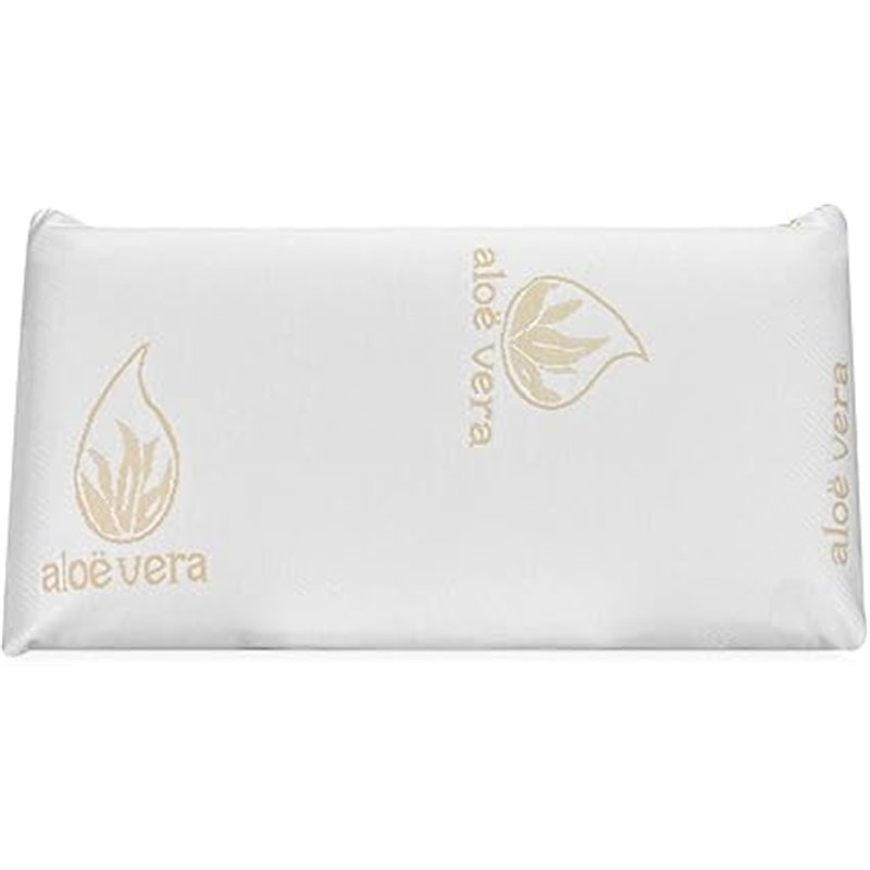 DUÉRMETE ONLINE - Almohada Viscoelástica Aloe Vera Visco | Máximo Confort y Excelente Adaptabilidad con Propiedades Antiestrés |