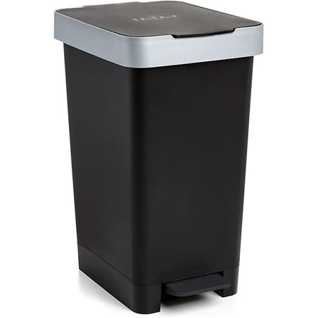 Tatay Cubo de Basura Cocina con Pedal Smart 25L | Diseño Compacto y Funcional | Uso Interior y Exterior | Compatible con Bolsas 