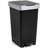Tatay Cubo de Basura Cocina con Pedal Smart 25L | Diseño Compacto y Funcional | Uso Interior y Exterior | Compatible con Bolsas 