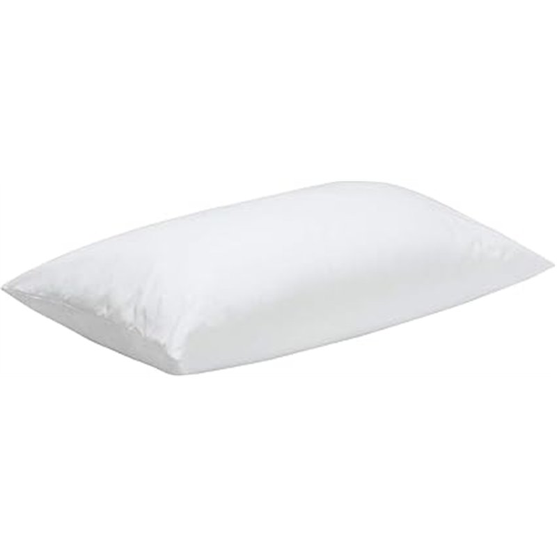Pikolin Home - Almohada de Fibra Hipoalergénica - Funda Exterior de Algodón con Tratamiento Antiácaros - Firmeza Baja, Dormir Bo