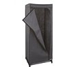 Jocca - Armario de Tela TNT Plegable con Barra de Hierro, Organizador Ropa, Estable y Ligero, Negro