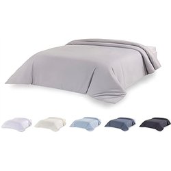 Todocama – Funda nórdica de Microfibra para edredón de Tacto Extra Suave. (Gris Claro - Cama 80/90-150x220cm).