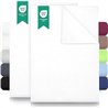 Green Mark Sábanas Clásicas –Juego de 2 sábanas Planas de 100 % algodón, sin Esquinas elásticas, Suaves para la Piel, fáciles de