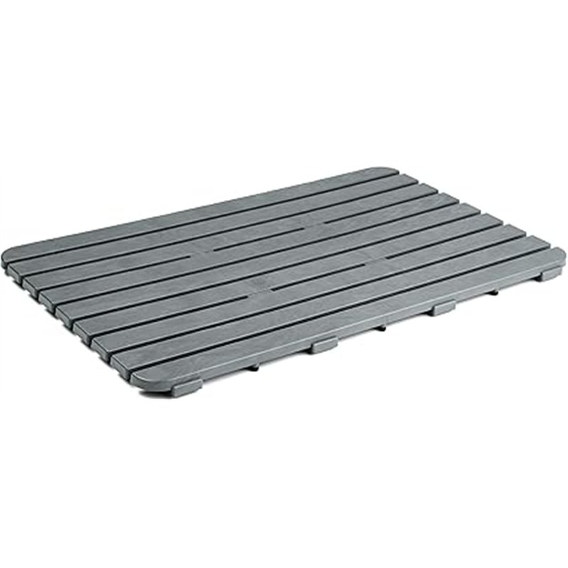 Tatay 5530116 Tarima de Ducha Rectangular de plástico Resistente, Acabado Efecto Madera, con protección Anti-UVA, antidesliante,