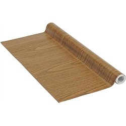 Venilia Lámina adhesiva Perfect Fix, Madera Roble escuro, 67,5cm x 2m, Espesor 150μ, Vinilo autoadhesivo para muebles o cocina, 