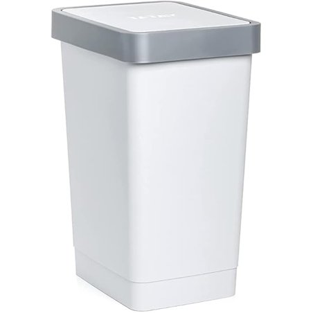 Tatay Cubo de Basura Cocina con Tapa Basculante Smart 25L | Diseño Compacto y Funcional | Uso Interior y Exterior | Apto para Bo