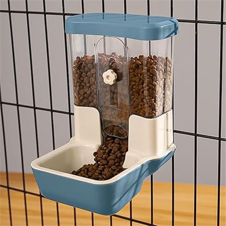 TOKAYIFE Dispensador Automático de Alimentos para Mascotas 800ml Dispensador de Alimentos Ajustable sin Corriente para Jaula Con