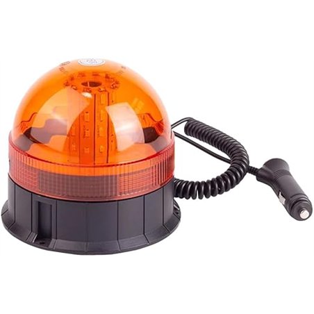Hooma 40 Leds Rotativo Tractor LED Luz Advertencia de Emergencia Ámbar con Magnética 7 Modos, 12V/24V con Cable para Furgonetas,