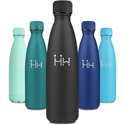 Botella Agua Acero Inoxidable 750ml, Termo Agua sin BPA, Botella Termo Reutilizable, Cantimplora Termica con Doble Pared, Botell