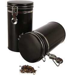Dosenritter | 2 x lata para café/almacenaje, de metal, con junta de silicona y tapa de cierre hermético, para aprox. 500 g de ca