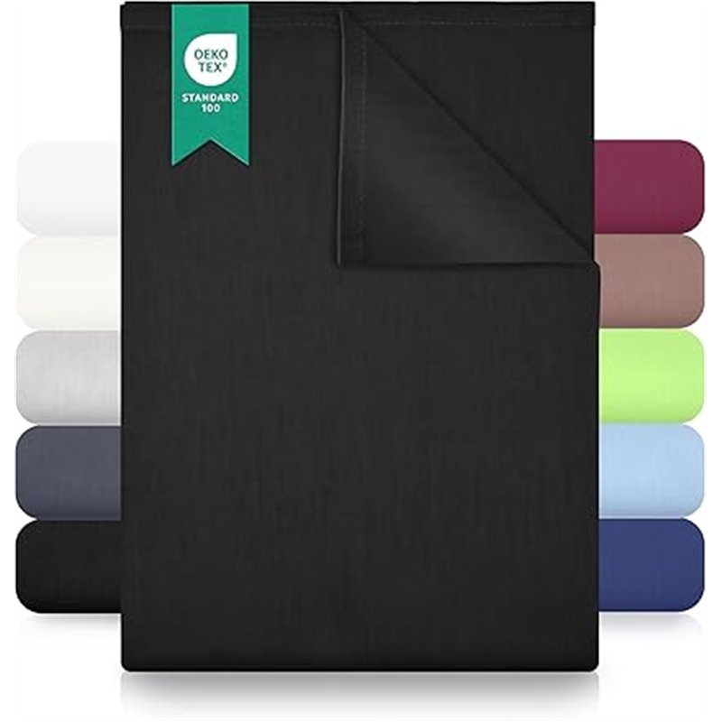 GREEN MARK Textilien sábana Plana 100% algodón – Sábana clásica sin elástico, Suave para la Piel, fácil de cuidar, Lavable a Alt