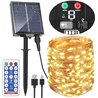 AUOPLUS Luces navidad exterior solares con puerto Type-C,30m 300pcs LED alambre de cobre guirnaldas luces exterior solar,8 modos