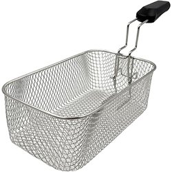 Lacor - R69135A - Cestillo para freidora Ergo, Acero Inoxidable 18/10, 23,5 x 14 x 8,5 cm, Uso Profesional, Durabilidad y Resist